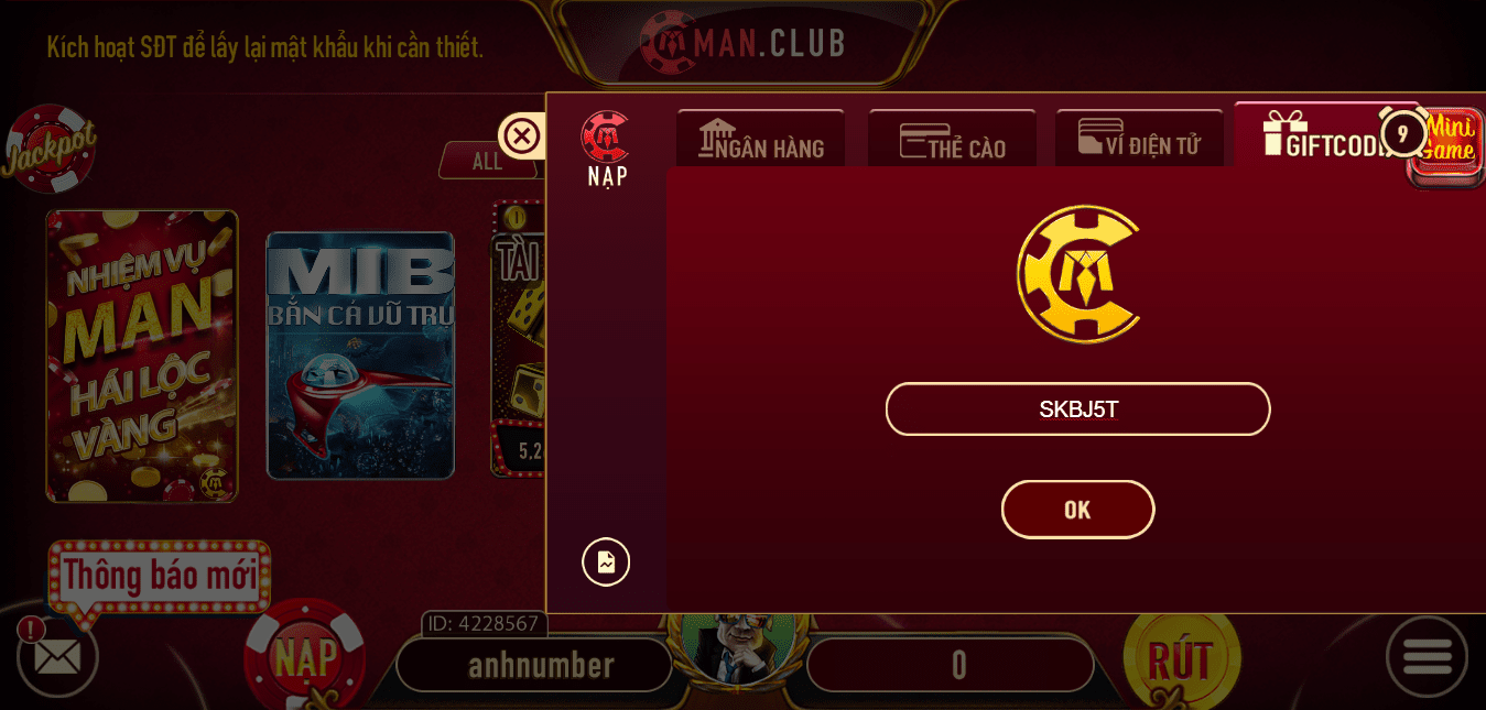 khuyến mãi manclub